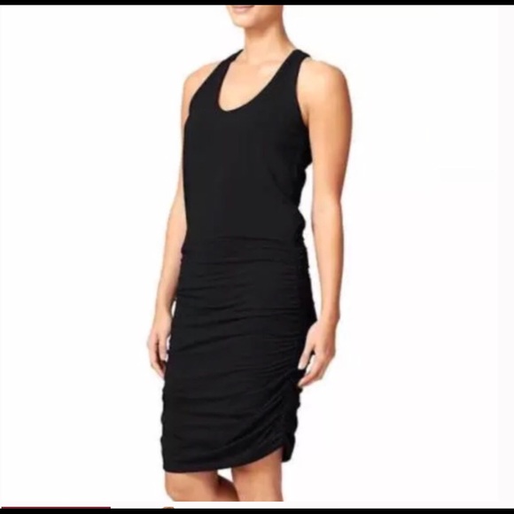 black racerback tank dress